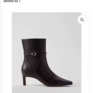 Ann Taylor Black Heeled Boots NWOT